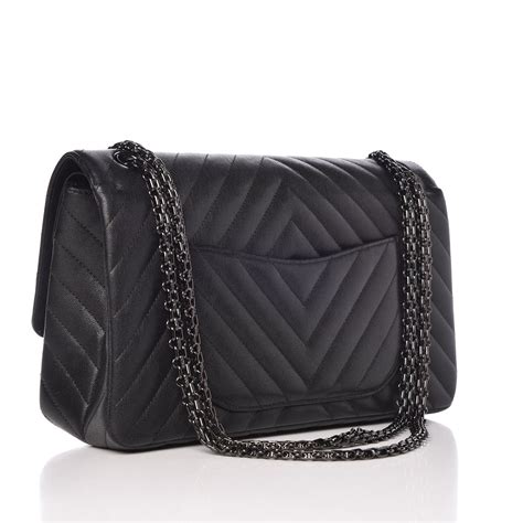 chanel sheepskin chevron flap bag